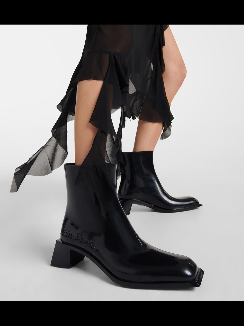 Acne heeled Rubber Boots Soap boot